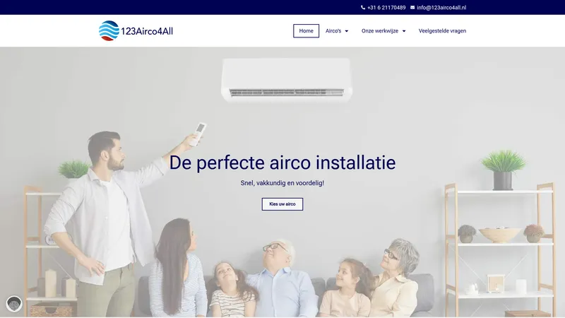 Website van 123airco4all
