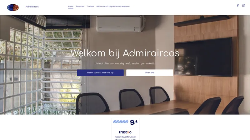 Website van Admir-airco's Eemsdelta-Groningen