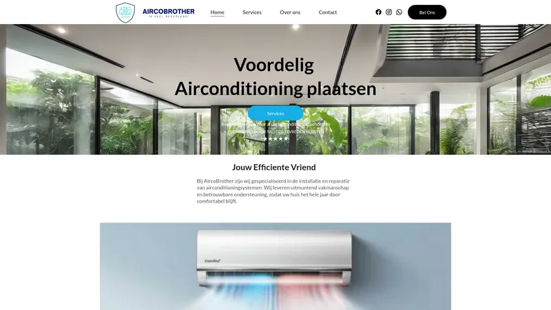 Website van Airco Brother