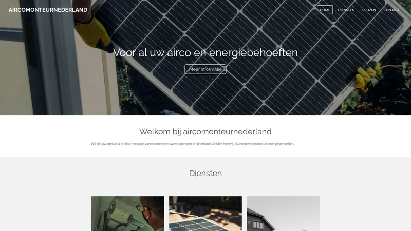 Website van Airco monteur nederland