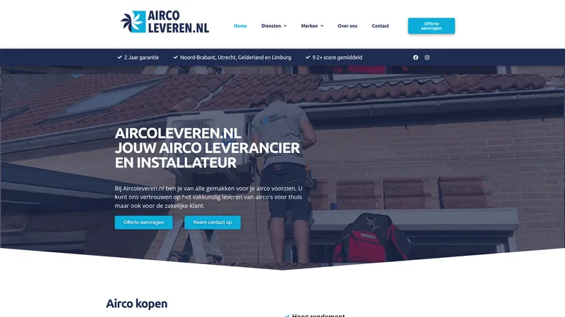Website van AircoLeveren
