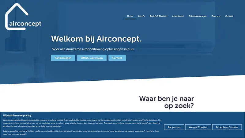 Website van Airconcept