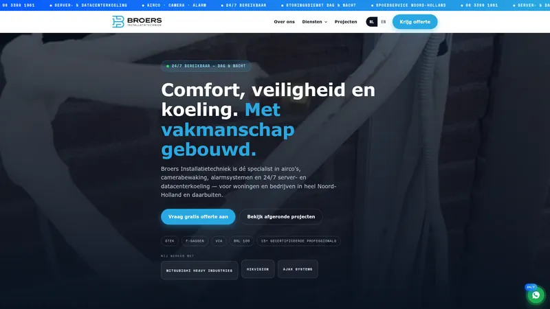 Website van Broers installatietechniek