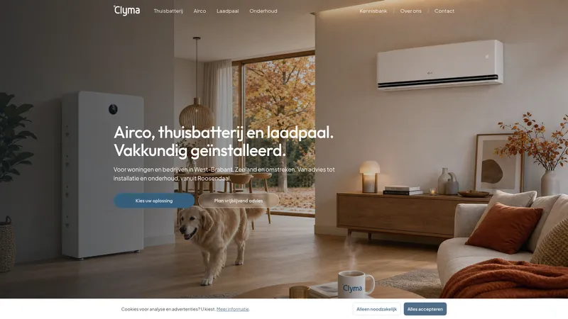 Website van Clyma