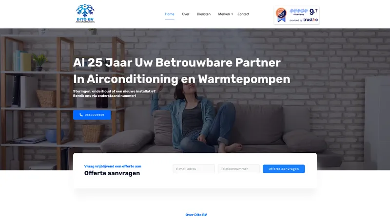 Website van Dito Installatie Technieken