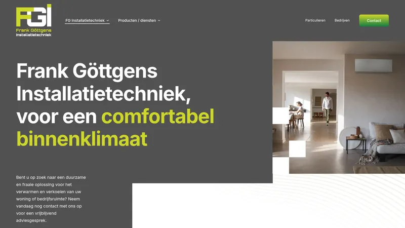 Website van Frank Göttgens Installatietechniek