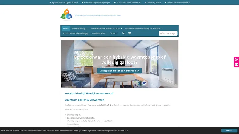 Website van Heerlijkverwarmen