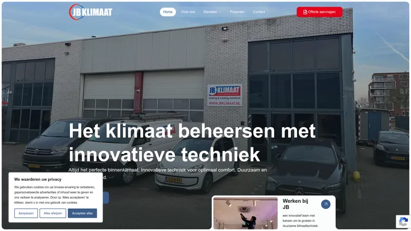 Website van JB Klimaat