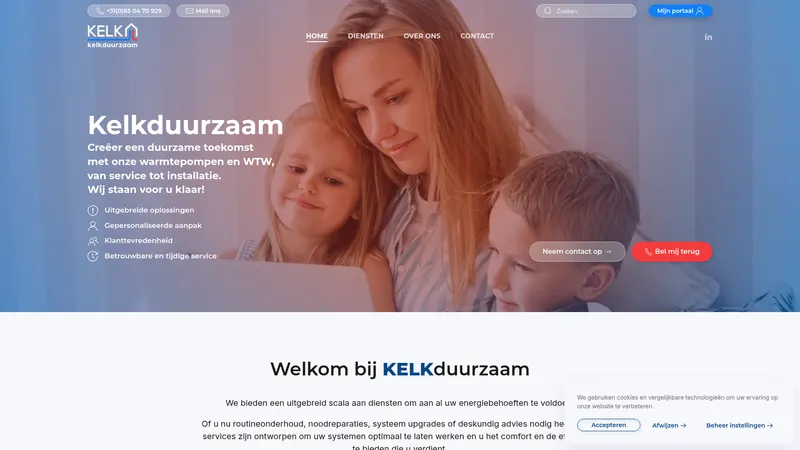 Website van Kelk Duurzaam