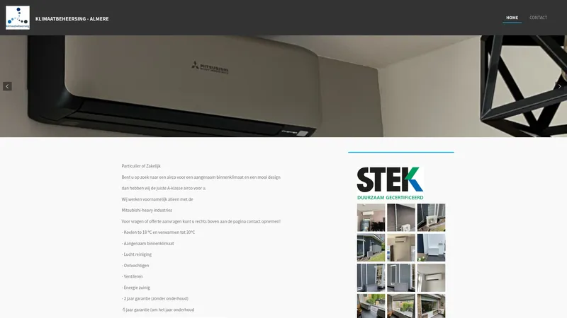 Website van Klimaatbeheersing