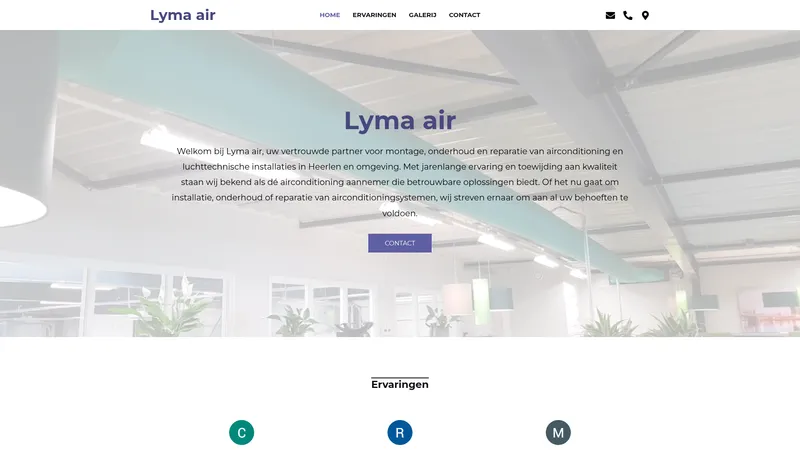 Website van Lyma air
