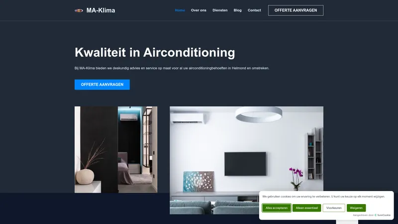 Website van MA CLIMA