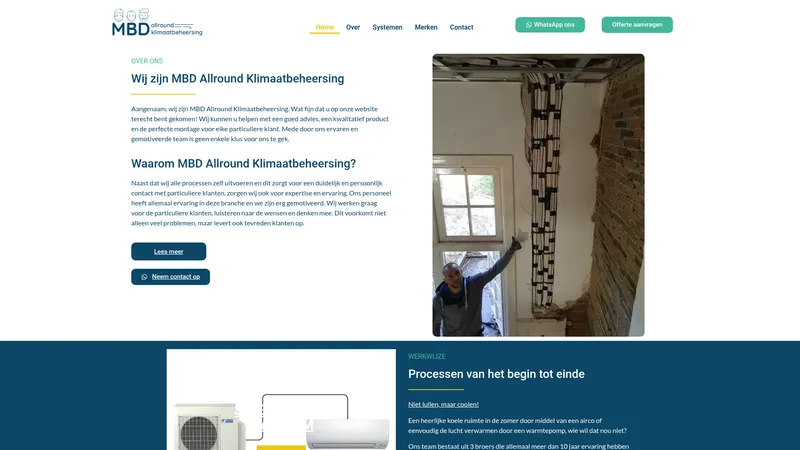 Website van MBD ALLROUND
