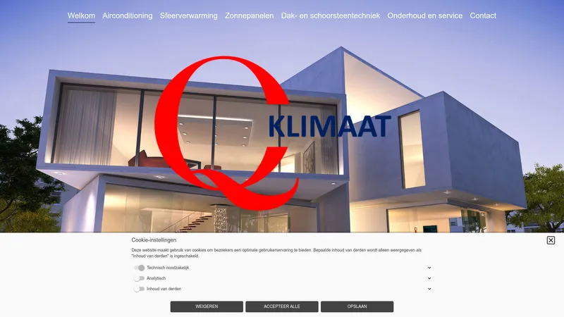 Website van Q-Klimaat