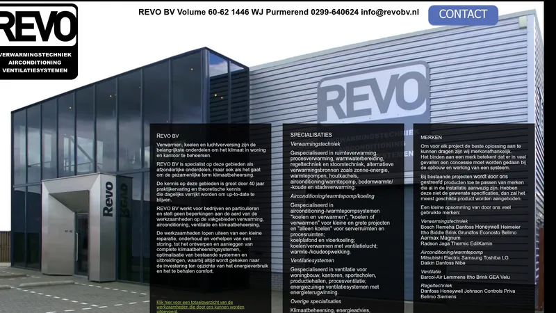 Website van REVO B.V.