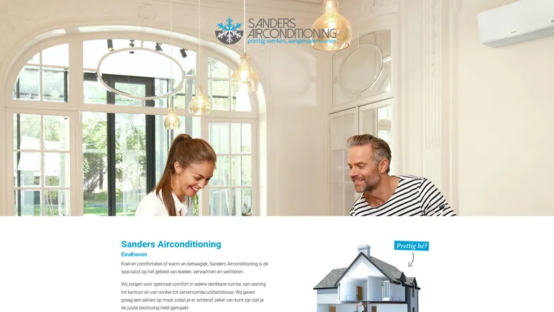 Website van Sanders airconditioning
