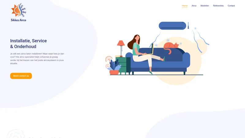 Website van Sikkes Airco
