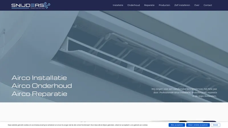 Website van Snijders Koeltechniek