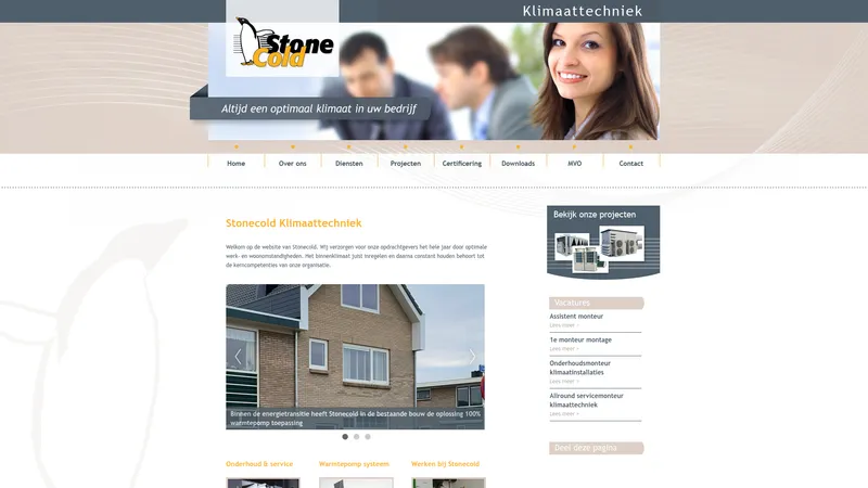 Website van Stonecold B.V.