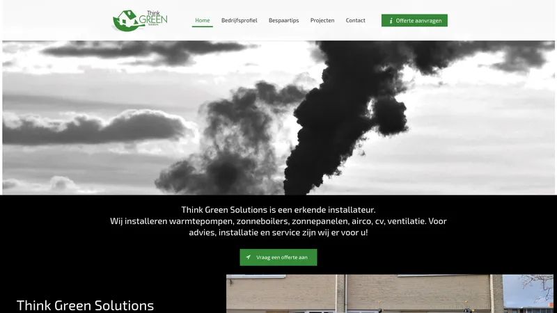Website van Think Green Solutions