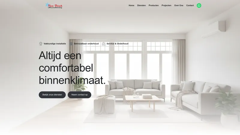 Website van Van Osch Airconditiong