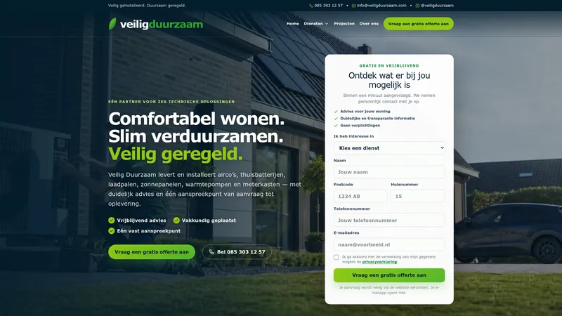 Website van Veilig Duurzaam
