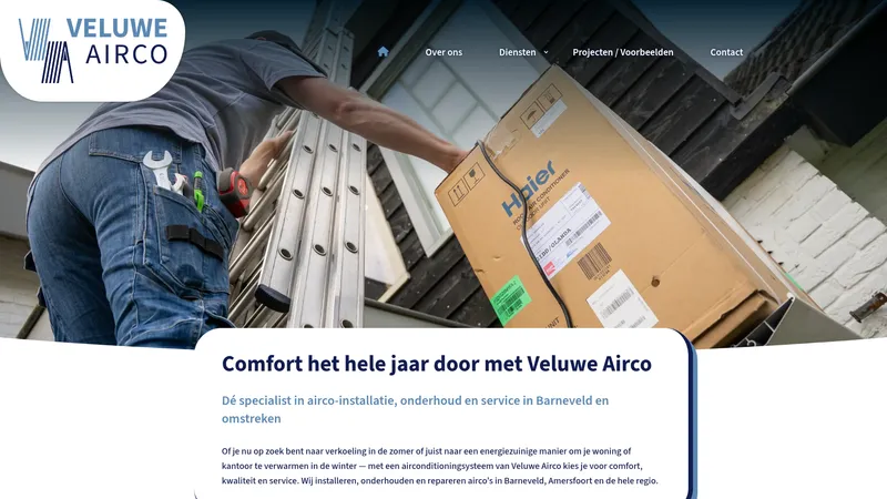 Website van Veluwe Airco