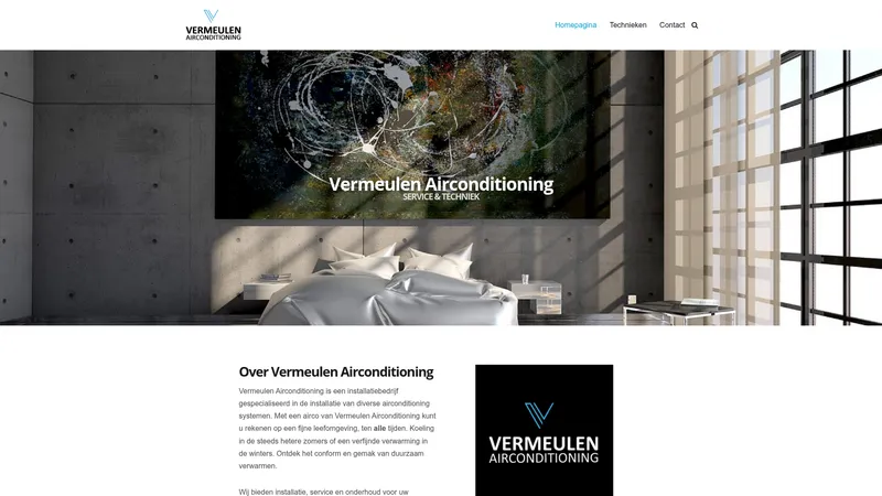 Website van Vermeulen airconditioning